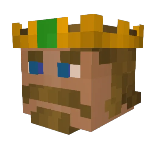 BraydenMoore16 Minecraft avatar head, 3D render
