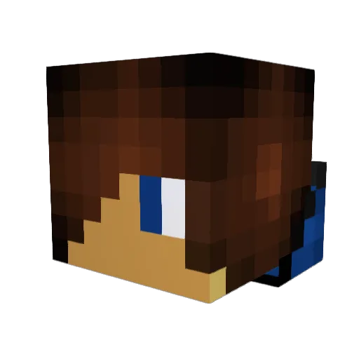 BraydenP04 Minecraft avatar head, 3D render
