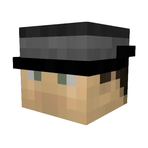 Brayden_Fausett Minecraft avatar head, 3D render