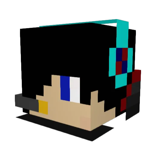 Braydenator7 Minecraft avatar head, 3D render