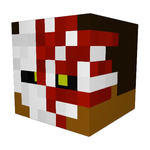 BraylonOG Minecraft avatar head, 3D render