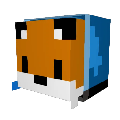 Brazem3 Minecraft avatar head, 3D render