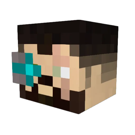 BrazenPhrasin Minecraft avatar head, 3D render