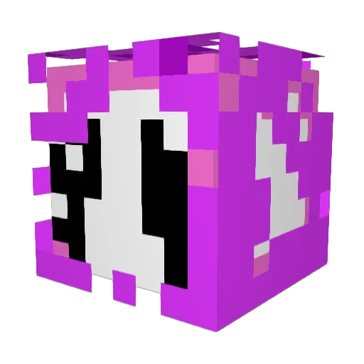 BrazenR0se Minecraft avatar head, 3D render