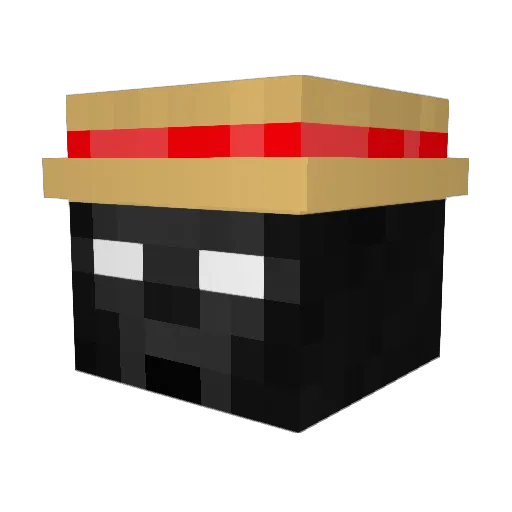 Brazilia Minecraft avatar head, 3D render