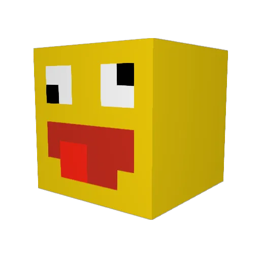 BrazzersHub Minecraft avatar head, 3D render