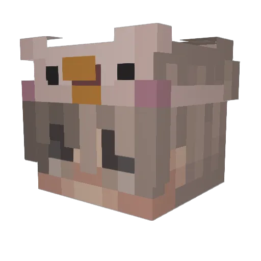 BrazzyUHC Minecraft avatar head, 3D render