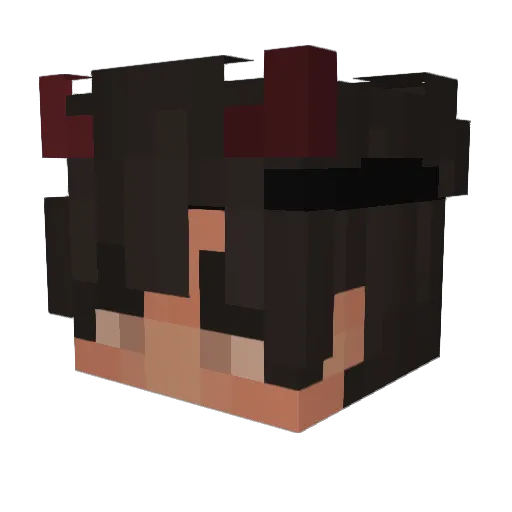 Brazzyyy Minecraft avatar head, 3D render