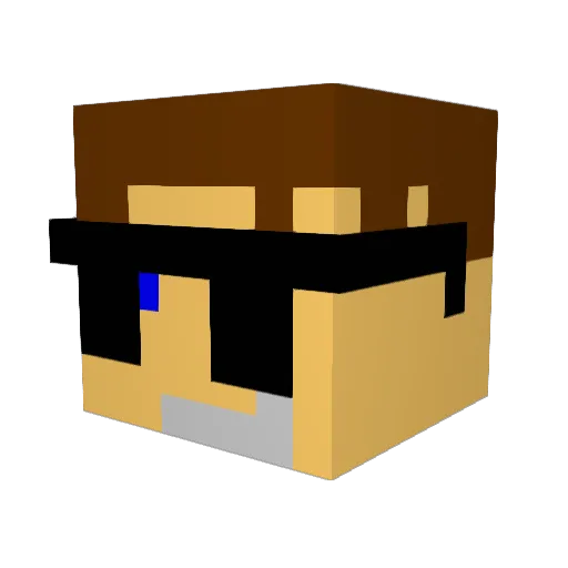 Brcap12 Minecraft avatar head, 3D render