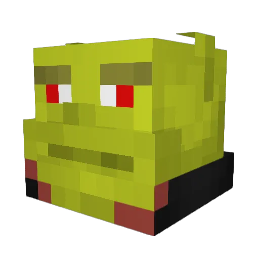 Brchango Minecraft avatar head, 3D render