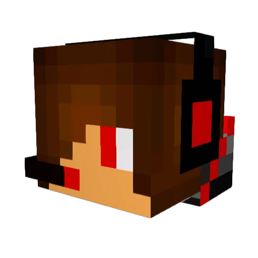 Brd0003 Minecraft avatar head, 3D render