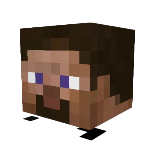 Bre4dEater Minecraft avatar head, 3D render