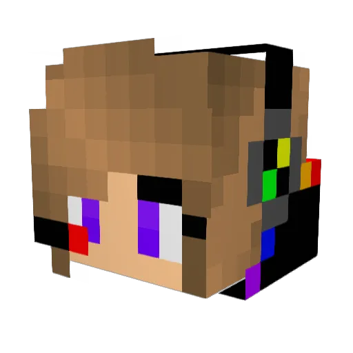 BreAlleva_ Minecraft avatar head, 3D render