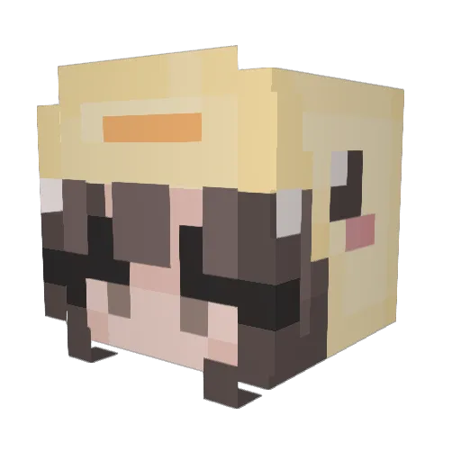 BreCornCobb Minecraft avatar head, 3D render