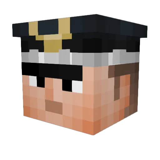 BreDon Minecraft avatar head, 3D render