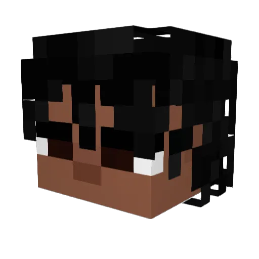 BreJo_ Minecraft avatar head, 3D render