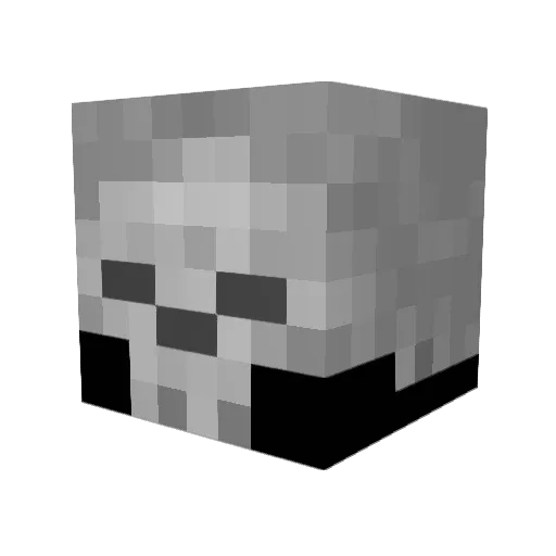 BreZelBoB Minecraft avatar head, 3D render