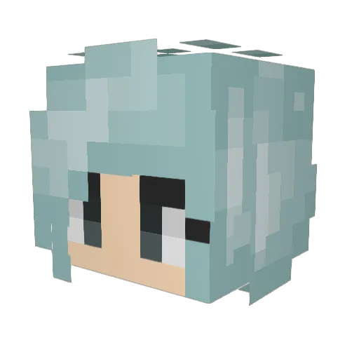 BreachBillGates Minecraft avatar head, 3D render