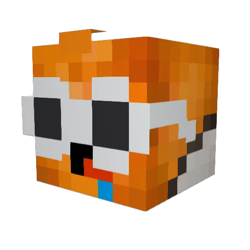 BreachX20 Minecraft avatar head, 3D render