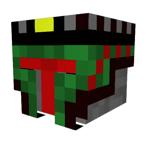 BreacherB Minecraft avatar head, 3D render