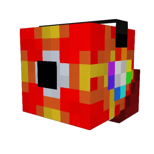 BreachingNarwhal Minecraft avatar head, 3D render