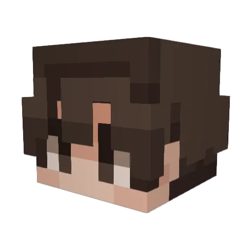 Bread277 Minecraft avatar head, 3D render