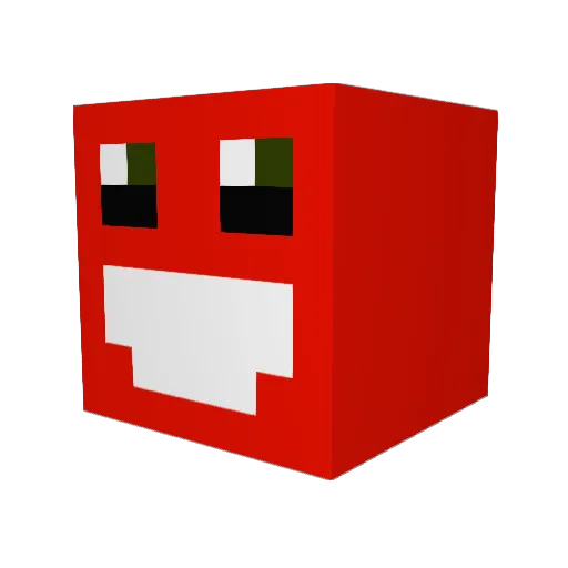 Bread99 Minecraft avatar head, 3D render