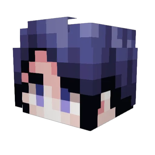 BreadBuns Minecraft avatar head, 3D render