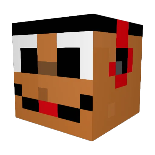 BreadCream538 Minecraft avatar head, 3D render