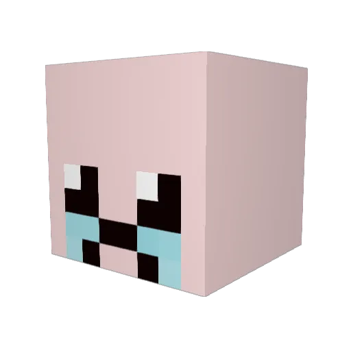 BreadCrumbzs Minecraft avatar head, 3D render