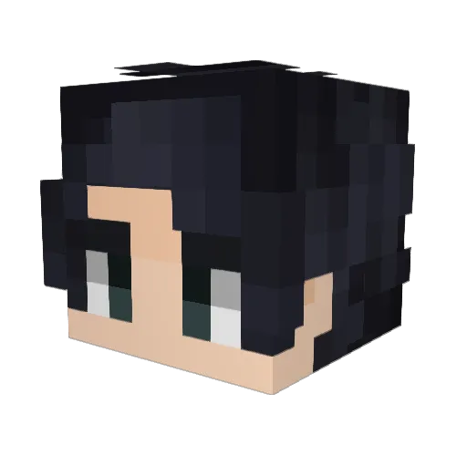 BreadFTWs Minecraft avatar head, 3D render