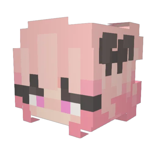 BreadInALoaf Minecraft avatar head, 3D render