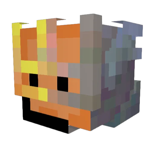 BreadKnght Minecraft avatar head, 3D render