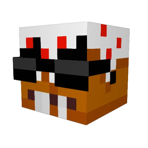 BreadL0af5 Minecraft avatar head, 3D render