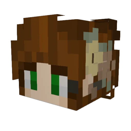 Bread_103 Minecraft avatar head, 3D render