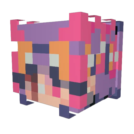 Bread_Arkade Minecraft avatar head, 3D render