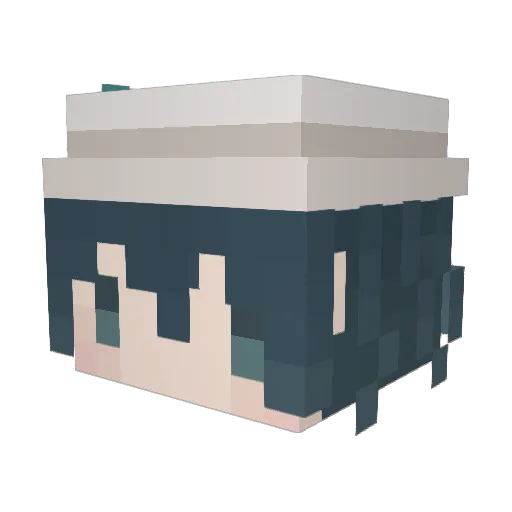 Bread_Eater Minecraft avatar head, 3D render
