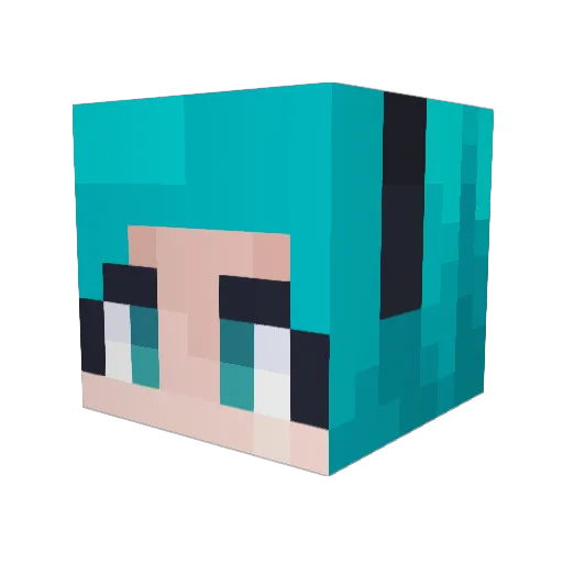 Bread_Making Minecraft avatar head, 3D render