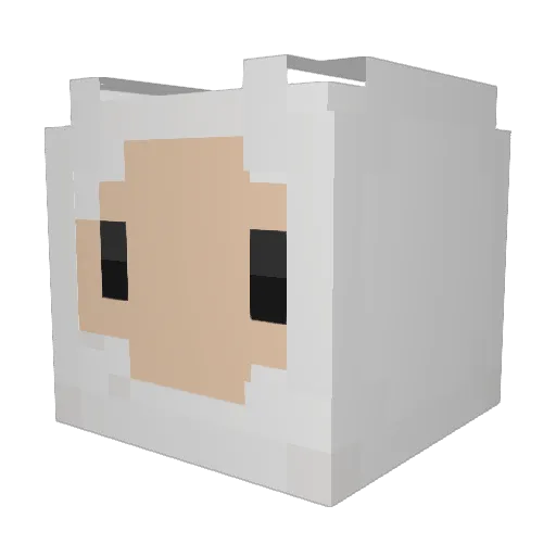 Bread_Ngwinner Minecraft avatar head, 3D render
