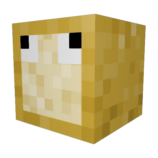 Bread_With_Arms Minecraft avatar head, 3D render