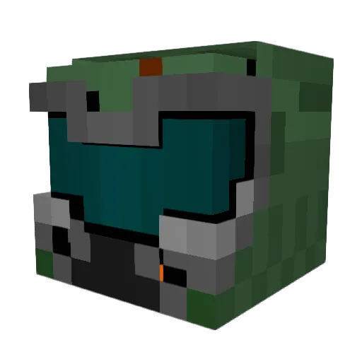 Breadaner Minecraft avatar head, 3D render