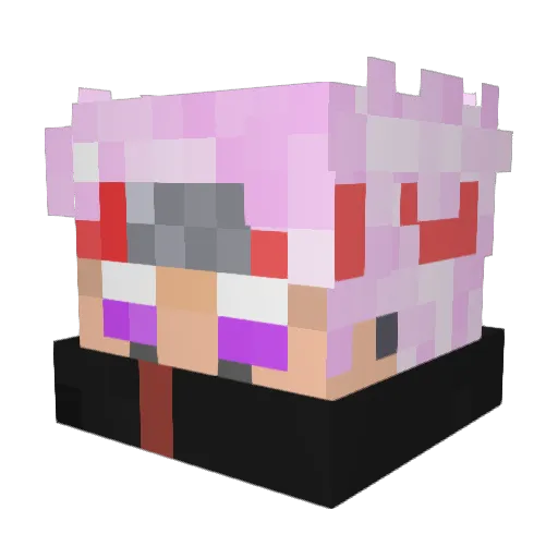 Breadberry Minecraft avatar head, 3D render