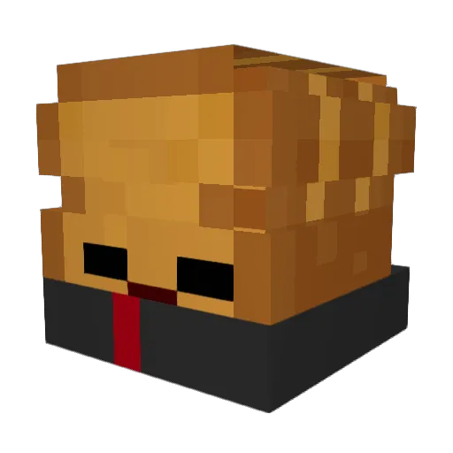 Breadboy63 Minecraft avatar head, 3D render