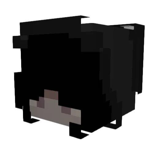 Breadchip Minecraft avatar head, 3D render