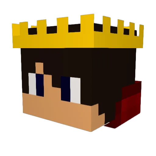 Breadcrumb Minecraft avatar head, 3D render