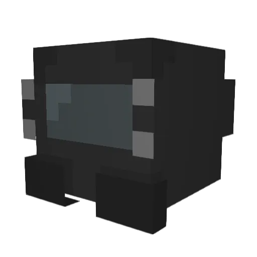 Breadedbat Minecraft avatar head, 3D render