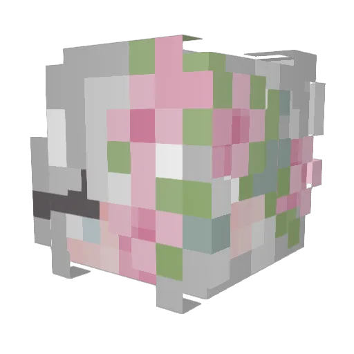 Breadloaf_ Minecraft avatar head, 3D render