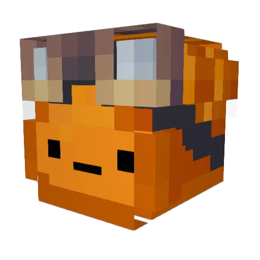 BreadmanYT Minecraft avatar head, 3D render