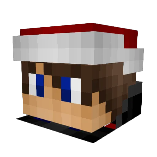 Breadofshame Minecraft avatar head, 3D render