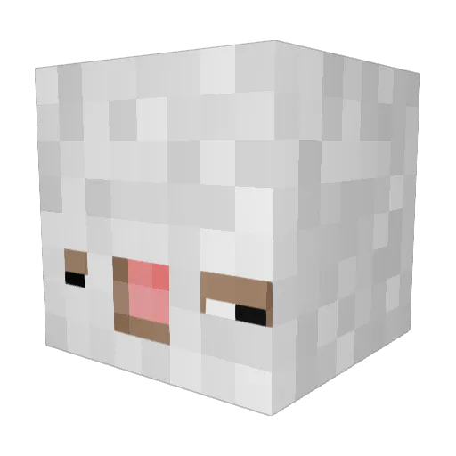 Breadro Minecraft avatar head, 3D render